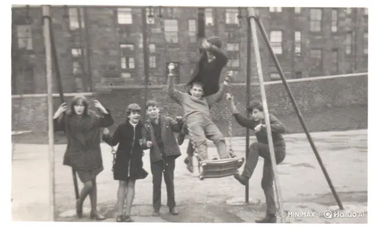 Vintage Urban Playground: Laughter and Swing Set Memories – AI Generated Video | Hailuo AI