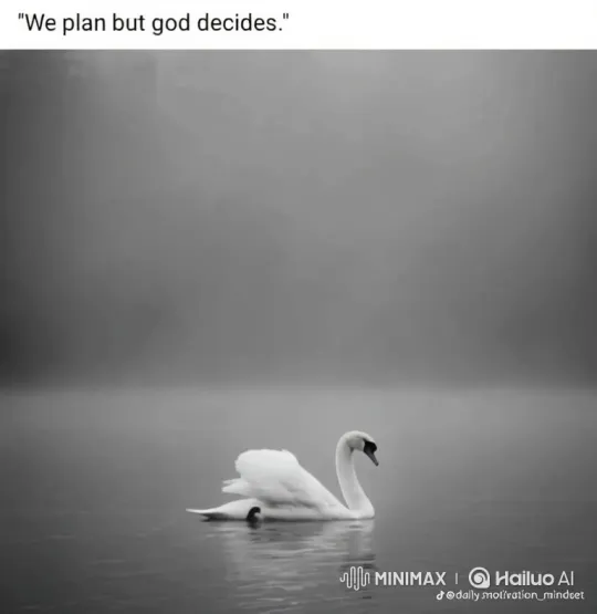 Graceful Swan Glides Through Foggy Waterscape – AI Generated Video | Hailuo AI