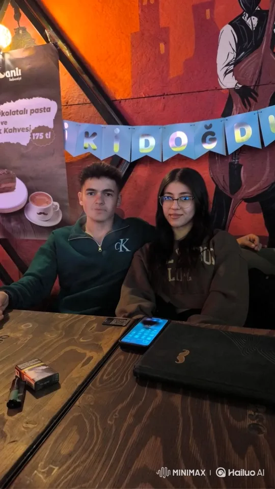 Couple and Toddler Embrace in Park Under String Lights – AI Generated Video | Hailuo AI