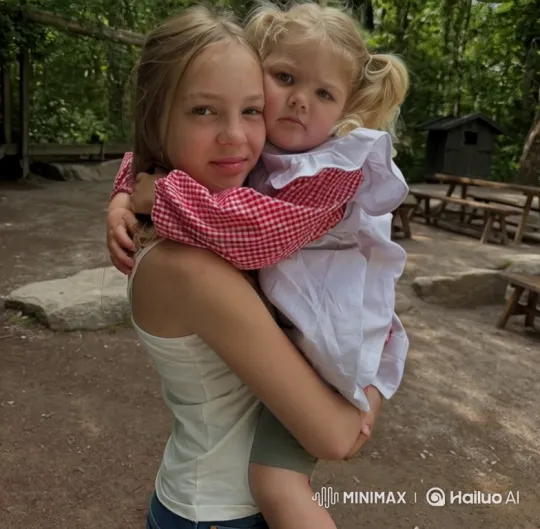 Teenage Girl and Toddler Levitate and Separate in Woods – AI Generated Video | Hailuo AI