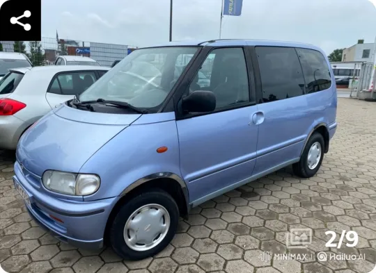 Woman Fails to Start Blue Minivan, Remains Inside – AI Generated Video | Hailuo AI