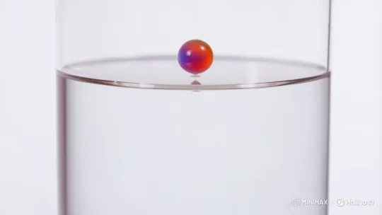 Neon Ink Drop Blooms in Slow-Motion Artistry – AI Generated Video | Hailuo AI