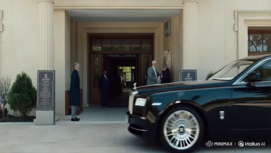 PM Modi Arrives in Style for Formal Meeting – AI Generated Video | Hailuo AI
