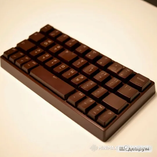 Chocolate Keyboard Melts with Typing Simulation – AI Generated Video | Hailuo AI