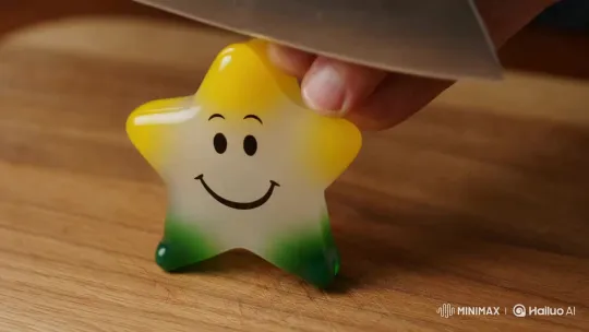Yellow-Headed Star with Green Legs and Smile – AI Generated Video | Hailuo AI