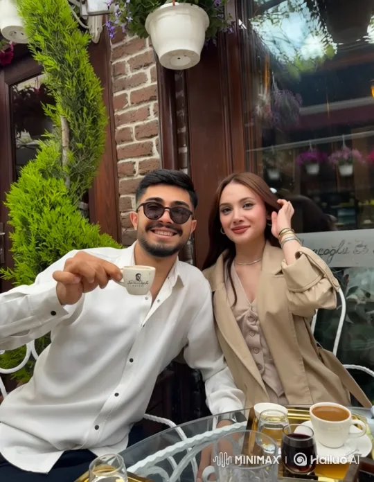 Family Embraces in Evening at Outdoor Table – AI Generated Video | Hailuo AI