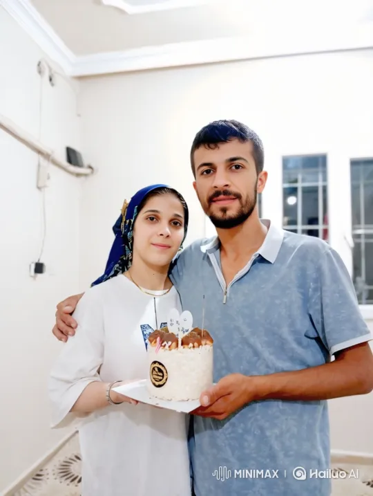 Young Couple Celebrates with a Cake – AI Generated Video | Hailuo AI