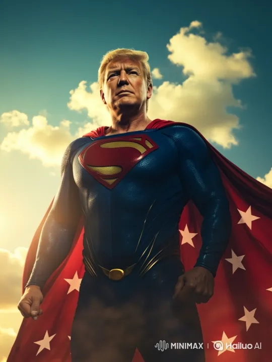 Heroic Figure Plants Flag Amidst Media Meltdown – AI Generated Video | Hailuo AI