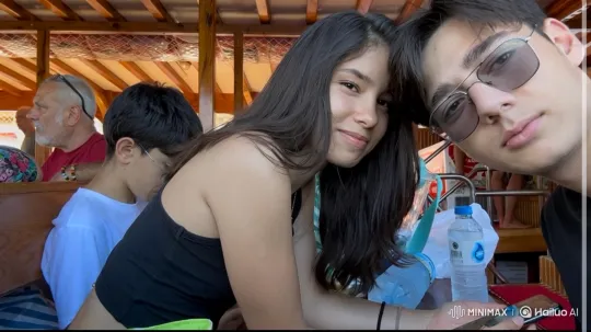Family Embrace on a Boat Deck – AI Generated Video | Hailuo AI