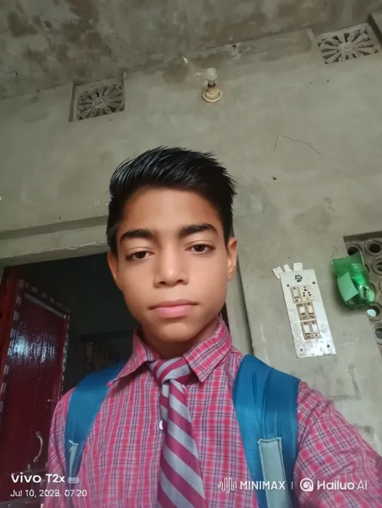 Boy Transformed by Golden Hour Light in School Uniform – AI Generated Video | Hailuo AI