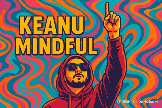 Psychedelic Animation of a Man Dissolving into Patterns – AI Generated Video | Hailuo AI