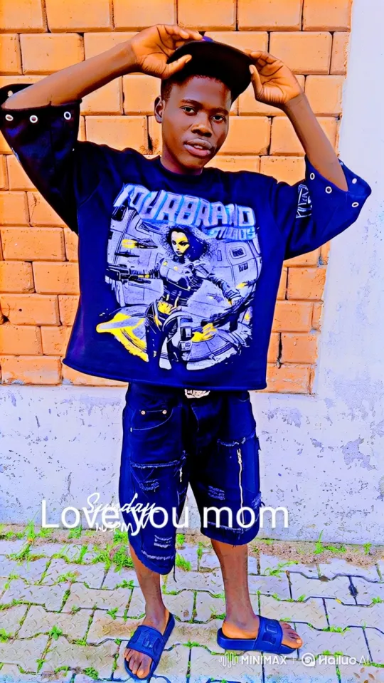 Confident Young Man Poses in Graphic T-Shirt – AI Generated Video | Hailuo AI