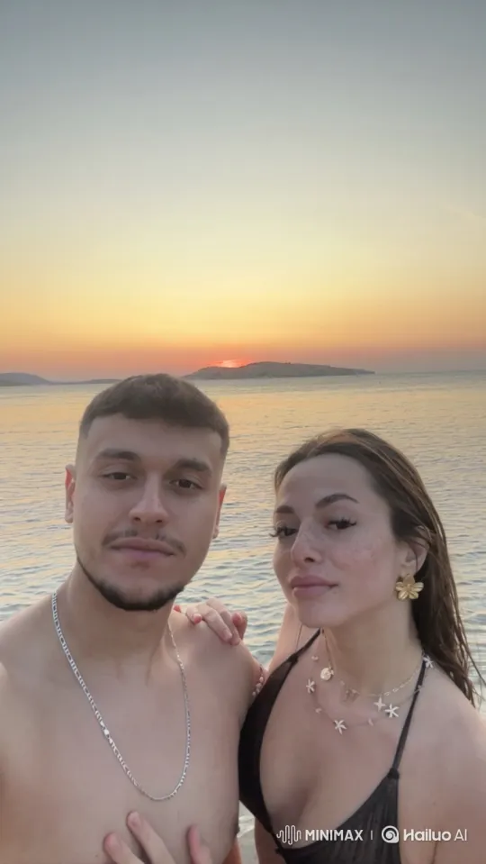 Young Family Embraces in Summer Evening's Glow – AI Generated Video | Hailuo AI