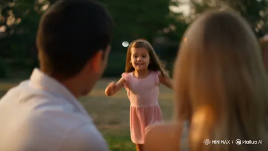 Family Reunion: Joyful Embrace in Summer Glow – AI Generated Video | Hailuo AI