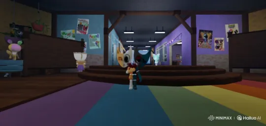 Animated Fight Scene: Stylized Characters Engage in Combat – AI Generated Video | Hailuo AI