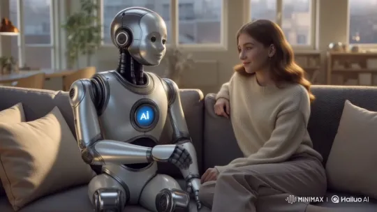 Humanoid Robot Ai Shares Intimate Moment with Girlfriend – AI Generated Video | Hailuo AI