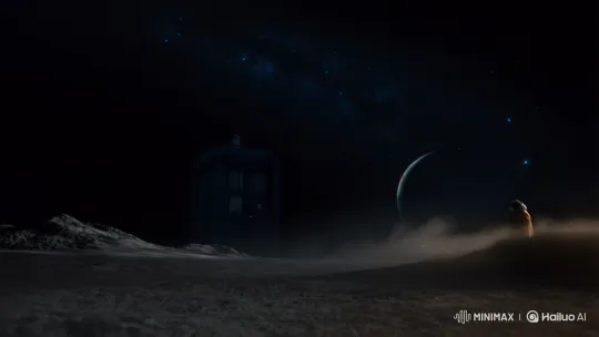 Mystery Cat Emerges from Time Box on Alien Moon – AI Generated Video | Hailuo AI