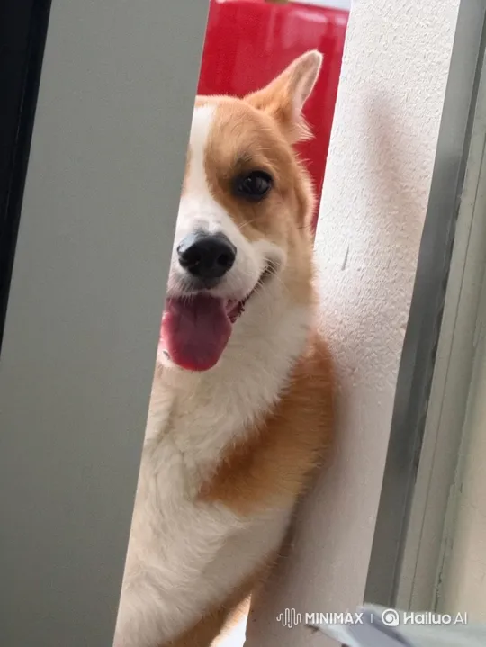 Cute Corgi Opens Door and Enters Room – AI Generated Video | Hailuo AI