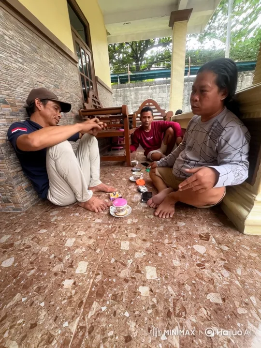 Three Men Practicing Hand-to-Hand Combat on a Porch – AI Generated Video | Hailuo AI