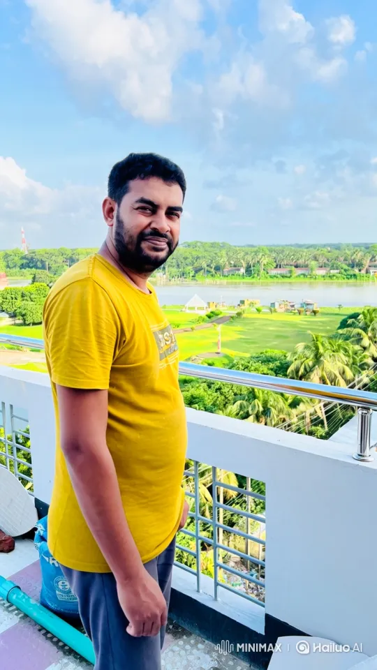 Couple Shares Peaceful Moment on Balcony Overlooking Park – AI Generated Video | Hailuo AI