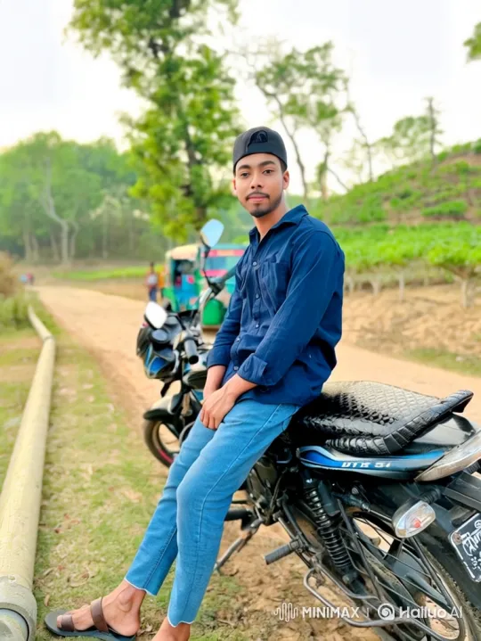Young Couple Enjoying Golden Hour by Motorcycle – AI Generated Video | Hailuo AI