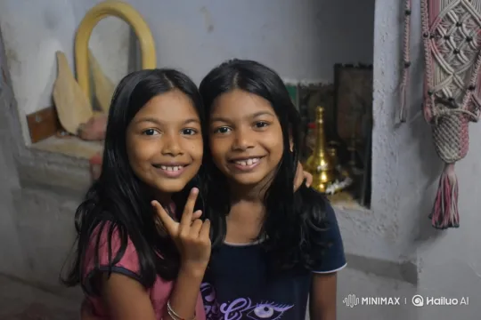 Girls Display Friendship with Subtle Gestures – AI Generated Video | Hailuo AI