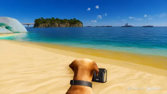 Dog Vlogger's Adventure: Beach to Bangalore Sports – AI Generated Video | Hailuo AI