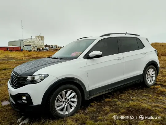 White Volkswagen T-Cross Demonstrates Advanced Air Suspension – AI Generated Video | Hailuo AI