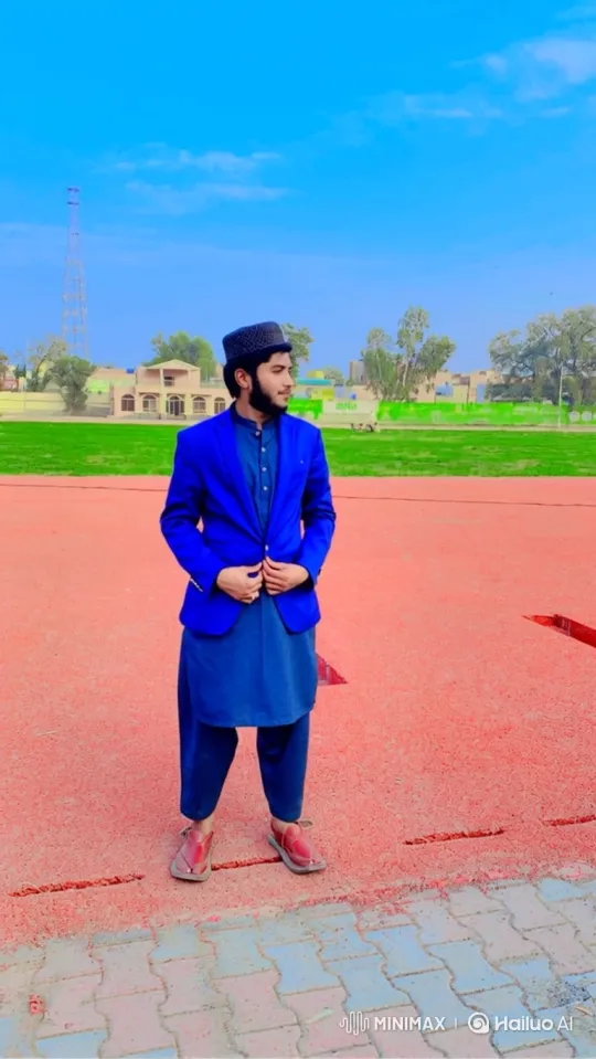Young Bearded Man Rides White Horse on Red Track – AI Generated Video | Hailuo AI