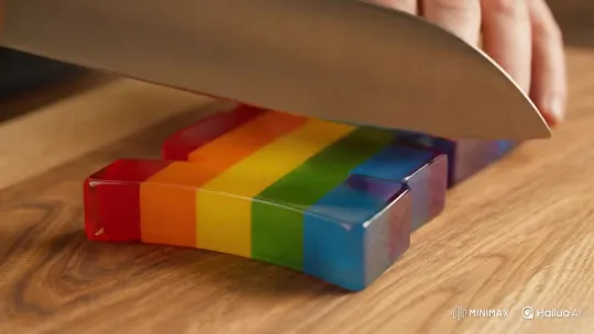 Rainbow-Colored Netflix Logo Symbolism – AI Generated Video | Hailuo AI