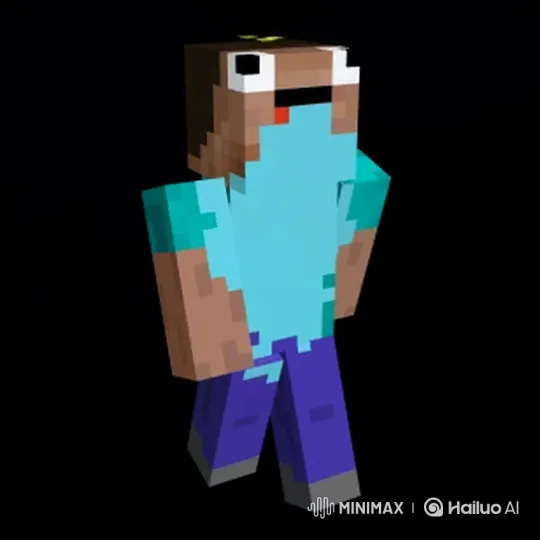Minecraft Character Trips Jason Voorhees in Camp Crystal Lake – AI Generated Video | Hailuo AI