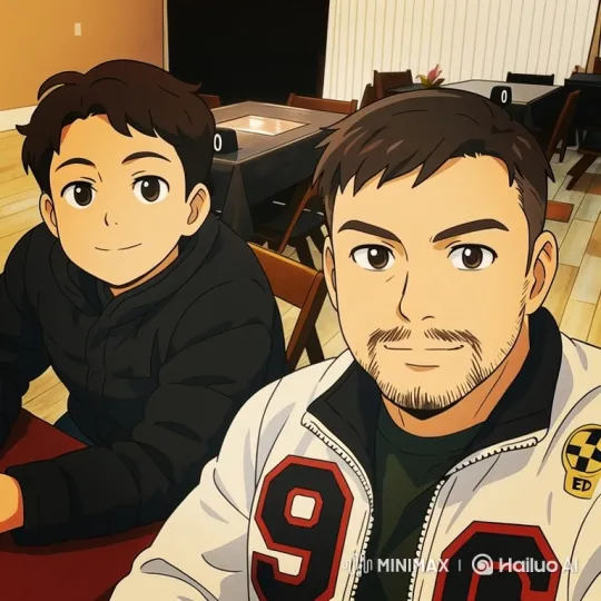 Anime-Style Men Wave Gently at Camera – AI Generated Video | Hailuo AI