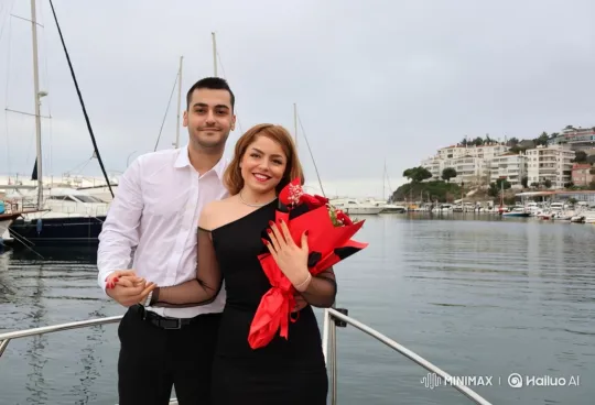 Family Embrace on Seaside Promenade at Dusk – AI Generated Video | Hailuo AI