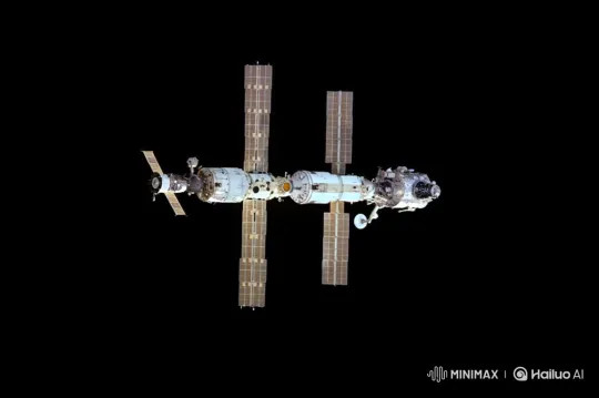 Destruction of the International Space Station in Space Explosion – AI Generated Video | Hailuo AI