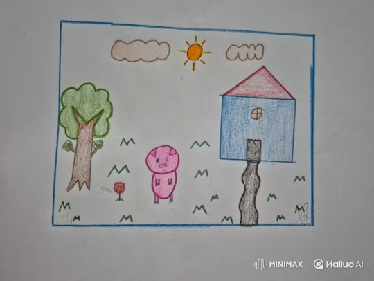 Child's Drawing Comes to Life: Pig Transforms into a Cow – AI Generated Video | Hailuo AI