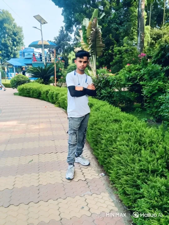 Young Couple's Serene Encounter in Urban Park – AI Generated Video | Hailuo AI