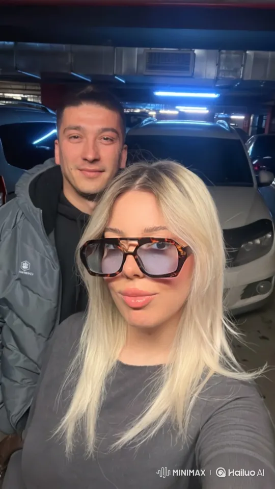 Young Family Embraces in Parking Garage – AI Generated Video | Hailuo AI