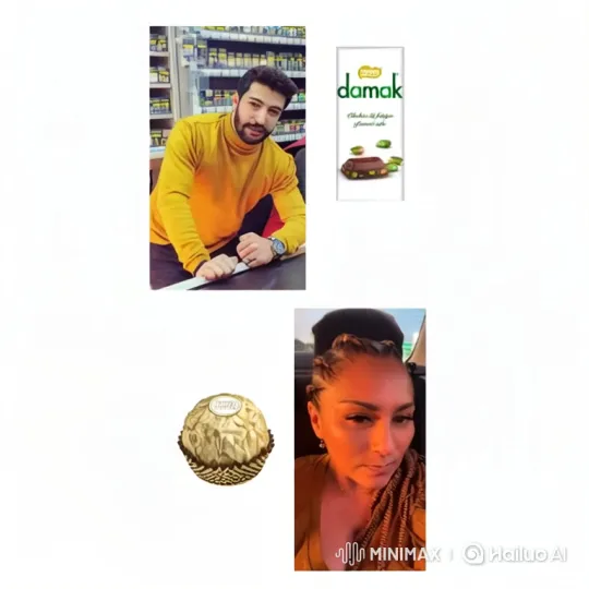 Man and Woman Enjoying Damak and Ferrero Rocher Chocolates – AI Generated Video | Hailuo AI