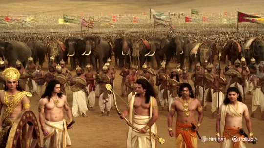 Pandava and Kaurava Armies Prepare for Battle – AI Generated Video | Hailuo AI