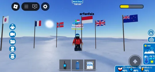 Roblox Avatar Explores Antarctica to Earth from Space Panorama – AI Generated Video | Hailuo AI