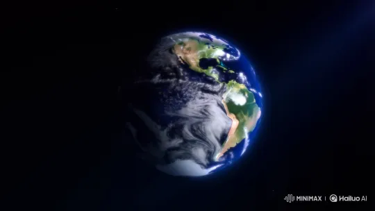 High-Resolution Zoom-In on Earth from Space – AI Generated Video | Hailuo AI