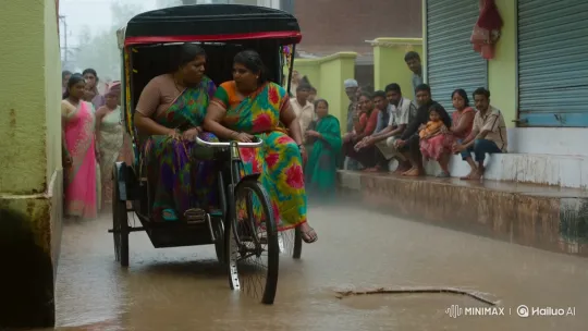 Indian Ladies Tumble into Flooded Delhi Street – AI Generated Video | Hailuo AI