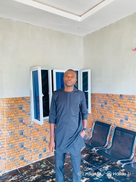 Man in Dark Suit Observed in Indoor Setting – AI Generated Video | Hailuo AI