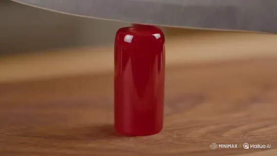 A woman tastes lipstick, honey drips out – AI Generated Video | Hailuo AI