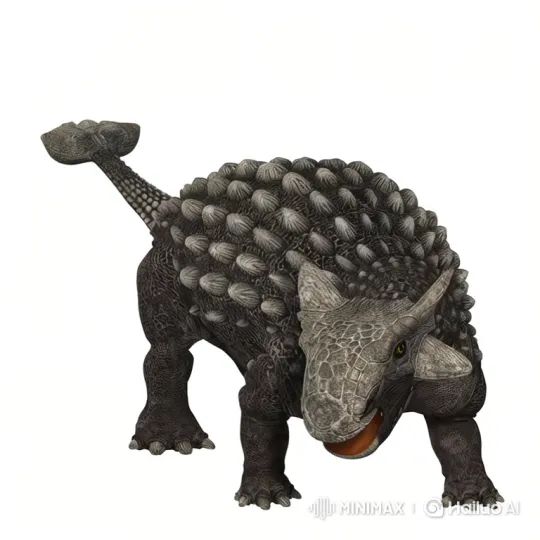 Ankylosaurus Surprised by Job Application on Trampoline – AI Generated Video | Hailuo AI