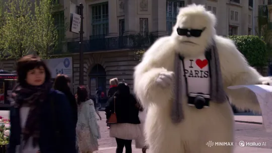 Fluffy Yeti Tourist Gets Lost in Paris Spring – AI Generated Video | Hailuo AI