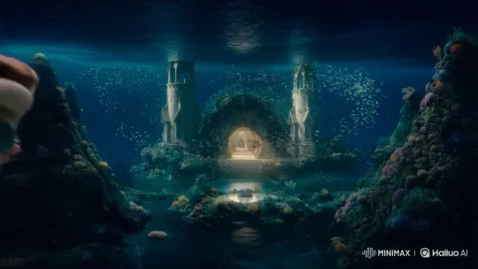 Mermaid Journeys to Underwater Kingdom – AI Generated Video | Hailuo AI