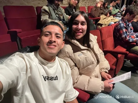 Couple and Child Share Loving Moment in Theater – AI Generated Video | Hailuo AI