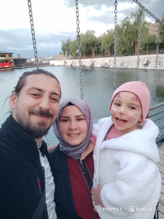 Family Enjoying Moment on Suspension Bridge – AI Generated Video | Hailuo AI