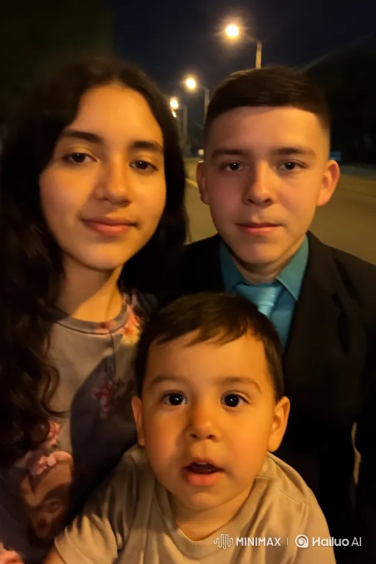 Family Moments Captured in Park at Night – AI Generated Video | Hailuo AI